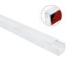12X12mm Αυτοκόλλητο Πλαστικό Κανάλι Καλωδίων Λευκό 2m ACA – KA1212WST