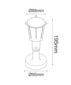 Φωτιστικό Σποτ Τοίχου 1xGU10 Ενισχυμένο Πλαστικό Λευκό 19×9.5cm IP54 ACA – KERTGU10W