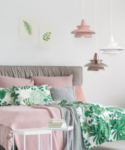 ACA DECOR   – Κρεμαστό Φωτιστικό 1ΧΕ27 Μεταλλικό Λευκό Φ33ΧΗ128cm