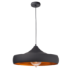 ACA DECOR   – Κρεμαστό Φωτιστικό 1ΧΕ27 Μεταλλικό Μαύρο/Χρυσό Φ46ΧΗ123cm