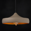 ACA DECOR   – Κρεμαστό Φωτιστικό 1ΧΕ27 Μεταλλικό Καφέ/Χρυσό Φ46ΧΗ123cm