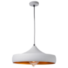 ACA DECOR   – Κρεμαστό Φωτιστικό 1ΧΕ27 Μεταλλικό Λευκό/Χρυσό Φ460 – KS07961PWG