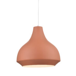 Κρεμαστό Φωτιστικό 1ΧΕ27 Μεταλλικό Terracota Φ350 ACA DECOR – KS080335KH