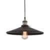 Καμπάνα Μεταλλική 1ΧE27 Μαύρη Φ360 1ΧE27 ACA DECOR   – KS1288P361BK