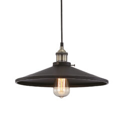 Καμπάνα Μεταλλική 1ΧE27 Μαύρη Φ360 1ΧE27 ACA DECOR – KS1288P361BK