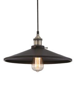 Καμπάνα Μεταλλική 1ΧE27 Μαύρη Φ360 1ΧE27 ACA DECOR – KS1288P361BK