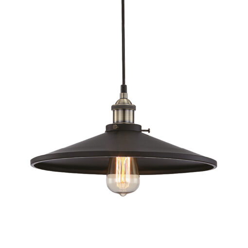 Καμπάνα Μεταλλική 1ΧE27 Μαύρη Φ360 1ΧE27 ACA DECOR – KS1288P361BK