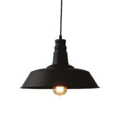 Καμπάνα Μεταλλική Μάυρη Φ360 1ΧE27 ACA DECOR – KS1290P36T1BK