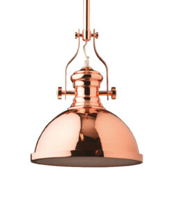 Κρεμαστο Φωτιστικό 1ΧΕ27 Καμπάνα Μέταλλο + Γυαλί Χάλκινο ACA DECOR – KS1300P311CP