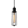 Κρεμαστό Φωτιστικό 1ΧE27 Μεταλλικό Μαύρο ACA DECOR  – KS1342P81BK