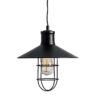 Καμπάνα 1ΧE27 Μεταλλική Μαύρη Πλέγμα Φ270 ACA DECOR   – KS1344P1BK