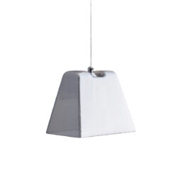 Κρεμαστό Φωτιστικό 1ΧG9 Φιμέ / Χρώμιο Γυαλί ACA DECOR – KS1435P131CH