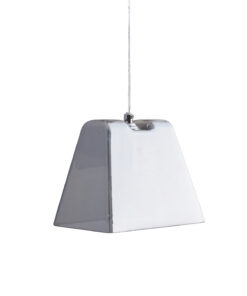 Κρεμαστό Φωτιστικό 1ΧG9 Φιμέ / Χρώμιο Γυαλί ACA DECOR – KS1435P131CH