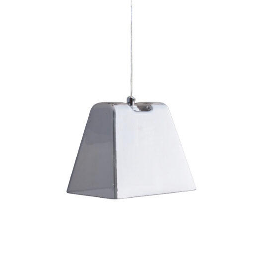 Κρεμαστό Φωτιστικό 1ΧG9 Φιμέ / Χρώμιο Γυαλί ACA DECOR  – KS1435P131CH