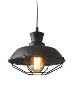 Καμπάνα 1ΧE27 Μεταλλική Μαύρη Πλέγμα Φ260 ACA DECOR – KS1463P1BK