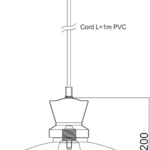 Καμπάνα 1ΧE27 Μεταλλική Μαύρη Πλέγμα Φ260 ACA DECOR – KS1463P1BK