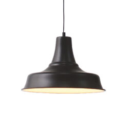 Καμπάνα Μεταλλική Μαύρη Φ340 1ΧE27 ACA DECOR – KS1477P1BK