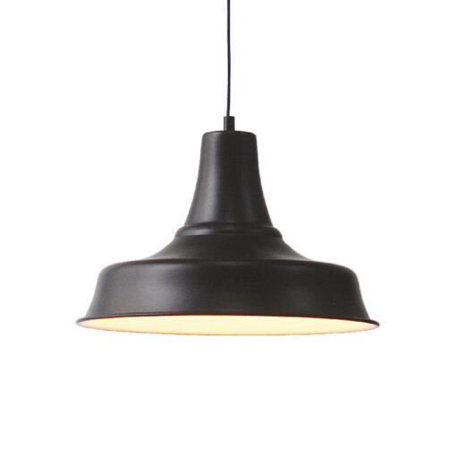 Καμπάνα Μεταλλική Μαύρη Φ340 1ΧE27 ACA DECOR  – KS1477P1BK