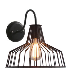 Επιτοίχια Απλίκα 1ΧΕ27 Μεταλλική Μαύρη Καμπάνα Φ300 ACA DECOR – KS1525W1BK