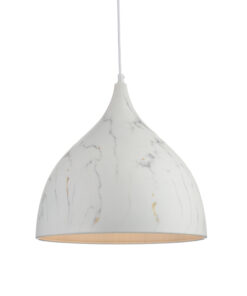 Κρεμαστό Φωτιστικό Μεταλλική Καμπάνα 1xΕ27 Απόχρωση Μάρμαρο Φ350 ACA DECOR – KS174335MR