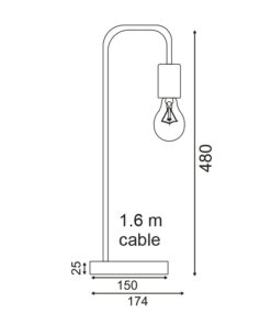 Πορτατίφ 1XE27 Λευκό Μεταλλικό με Ξύλο ACA DECOR – KS1755WWD