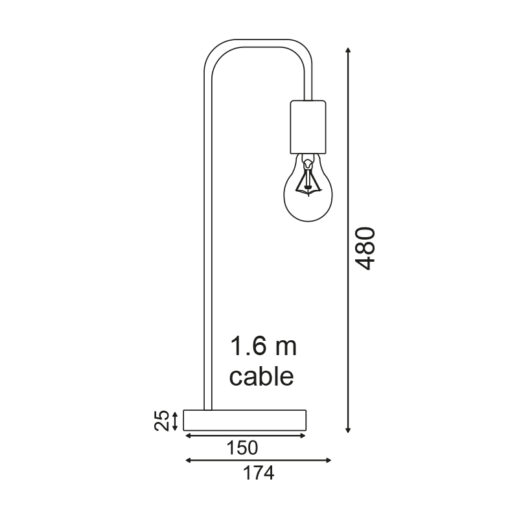 Πορτατίφ 1XE27 Λευκό Μεταλλικό με Ξύλο ACA DECOR  – KS1755WWD