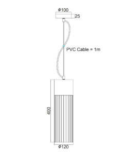 Κρεμαστό Φωτιστικό 1xΕ27 Μάυρο Μεταλλικό Πλέγμα με Κόκκινο Τσιμέντο Φ125 ACA DECOR – KS178412RB