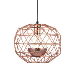 Κρεμαστό 1ΧΕ27 Μεταλλικό Χάλκινο Πλέγμα Φ300 ACA DECOR – KS180430PC