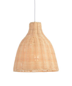 Κρεμαστό Φωτιστικό 1ΧΕ27 Καλάθι Από Φυσική Λυγαριά Φ250 ACA DECOR – KS182026P