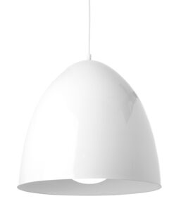 Μεταλλική Καμπάνα 1XE27 Λευκή Φ405 ACA DECOR – KS183240W