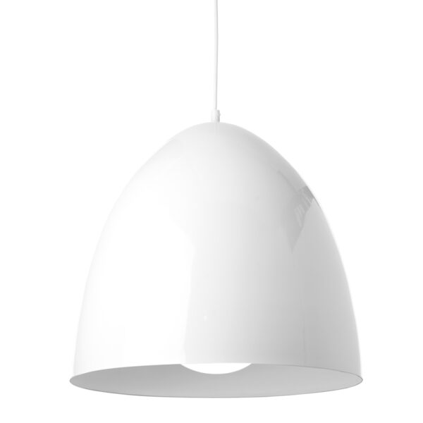 Μεταλλική Καμπάνα 1XE27 Λευκή Φ405 ACA DECOR  – KS183240W