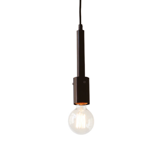 Κρεμαστό Φωτιστικό Μεταλλικό Μαύρο 1ΧE27 ACA DECOR  – KS2084P51SBK