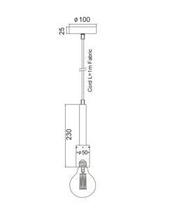 Κρεμαστό Φωτιστικό Μεταλλικό Σκουριά 1ΧE27 ACA DECOR – KS2084P51SRT