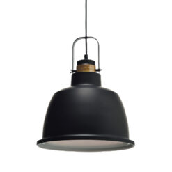 Κρεμαστό Φωτιστικό 1XE27 Μεταλλικό Μαύρο Φ350 ACA DECOR – KS212635P