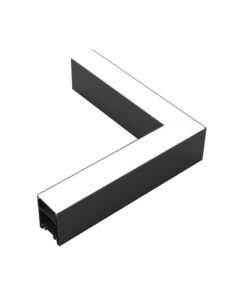 InLight Γωνιακός σύνδεσμος LED 8W 4000K σε μαύρη απόχρωση D:17,6cmX17,6cm (L002-BL)