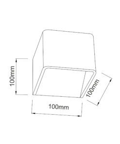 Επιτοίχιο Φωτιστικό LED Λευκό Ματ Τετράγωνο 3W Up-Down Θερμό Λευκό 3000K ACA DECOR – L35037