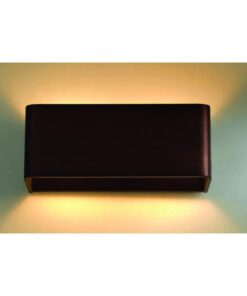Επιτοίχιο Φωτιστικό LED Μαύρο Ορθογώνιο 6W Up-Down Θερμό Λευκό 3000K ACA DECOR – L35037LBK