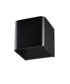 Επιτοίχιο Φωτιστικό LED Μαύρο Τετράγωνο 3W Up-Down Θερμό Λευκό 3000K ACA DECOR – L35037BK
