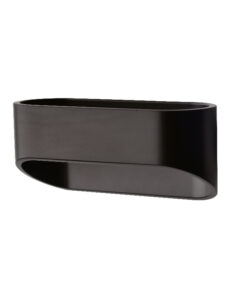 Επιτοίχιο Φωτιστικό LED Μαύρο Οβάλ 3W Up-Down Θερμό Λευκό 3000K ACA DECOR – L35039BK