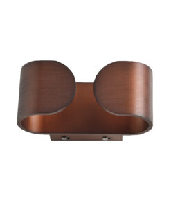 Απλίκα Τοίχου LED Απόχρωση Ξύλου Οβάλ 6W Up-Down Θερμό Λευκό 3000K ACA DECOR – L35049WD