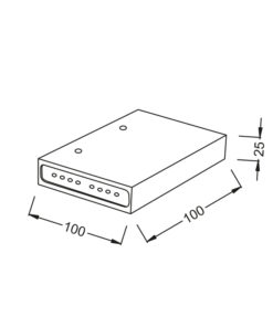 Επιτοίχιο Φωτιστικό LED Λευκό Πλάγιου Φωτισμού 4W Θερμό Λευκό 3000K ACA DECOR – L36310100B
