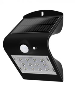 LED Ηλιακό Φωτιστικό 1.5W V-TAC με Αισθητήρα Αδιάβροχο IP65 Μαύρο Πλαστικό Φυσικό Λευκό 4000K – 8277