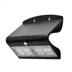LED Ηλιακό Φωτιστικό 6.8W V-TAC με Αισθητήρα Αδιάβροχο IP65 Μαύρο Πλαστικό Φυσικό Λευκό 4000K – 8279