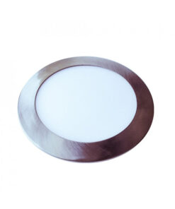 LED Πάνελ Στρογγυλό 12W Νίκελ V-TAC Με Driver Ψυχρό Λευκό 6400K – 6345