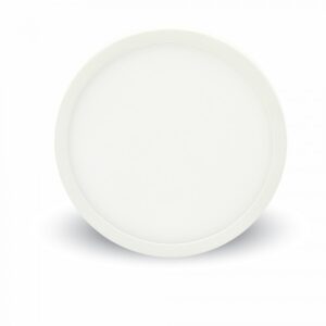 Στρογγυλό LED πάνελ οροφής, λευκό, διάμετρος 24cm, ενεργειακής κλάσης Α+. Ιδανικό για ομοιόμορφο φωτισμό χώρου.