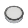 LED Πάνελ Στρογγυλό Επιφανειακό 6W V-TAC Χρώμιο Με Driver Θερμό Λευκό 3000K – 6358