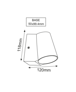 Απλίκα LED ΤΟΙΧΟΥ 6W ΓΚΡΙ 3000K IP54 – LG0509G