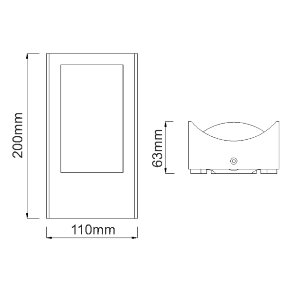LED ΑΠΛΙΚΑ ΕΞΩΤΕΡΙΚΟΥ ΧΩΡΟΥ ΣΕ ΣΚΟΥΡΟ ΓΚΡΙ 7W IP54 ACA – LG0514G
