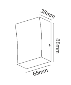 LED ΑΠΛΙΚΑ ΕΞΩΤΕΡΙΚΟΥ ΧΩΡΟΥ ΣΕ ΣΚΟΥΡΟ ΓΚΡΙ 3W IP65 ACA – LG1041G
