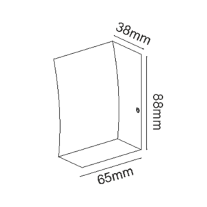 LED ΑΠΛΙΚΑ ΕΞΩΤΕΡΙΚΟΥ ΧΩΡΟΥ ΣΕ ΣΚΟΥΡΟ ΓΚΡΙ 3W IP65  ACA – LG1041G